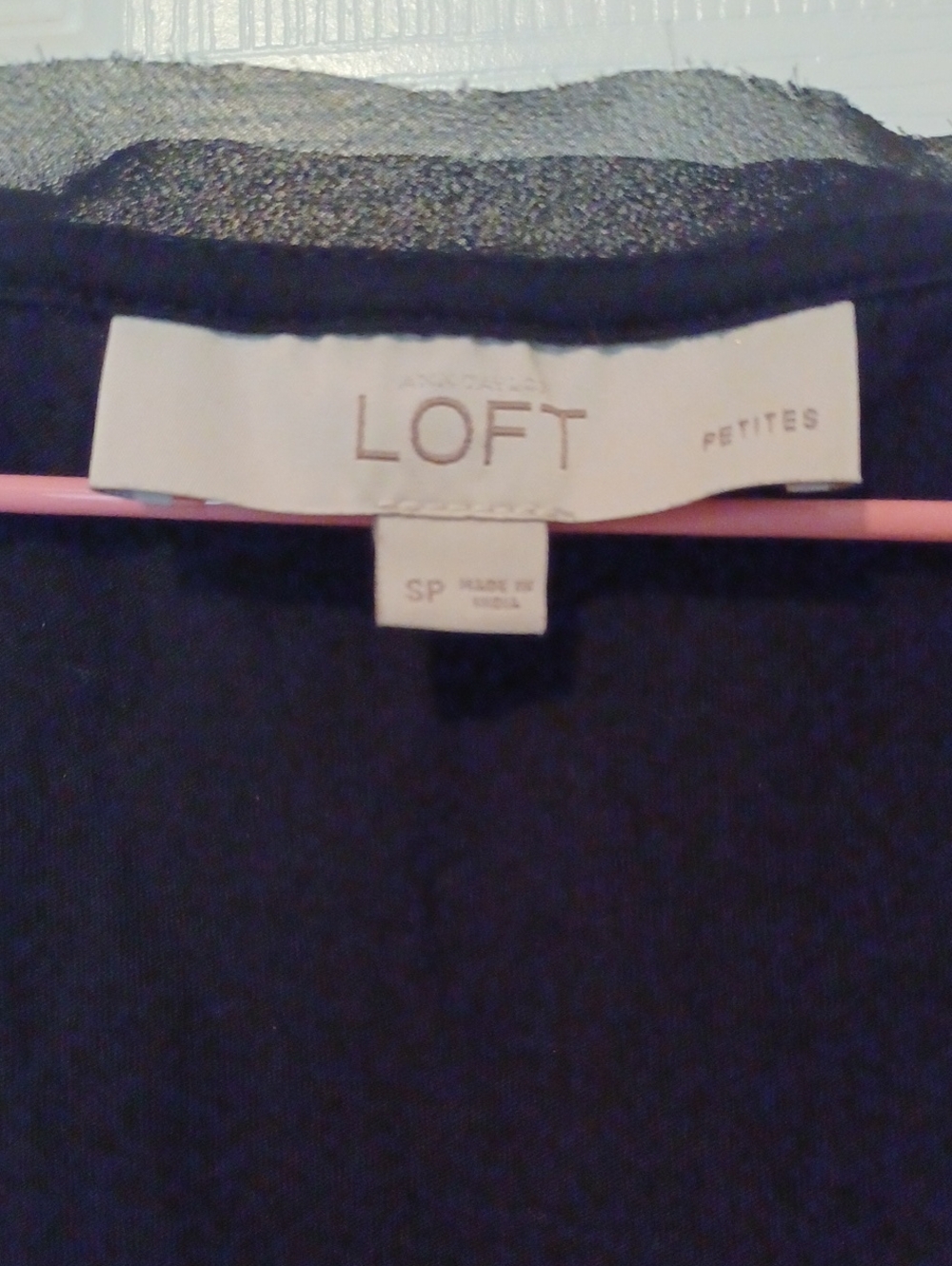 << LOFT Black Layered Ruffle Tank Top - Picture 3 of 9